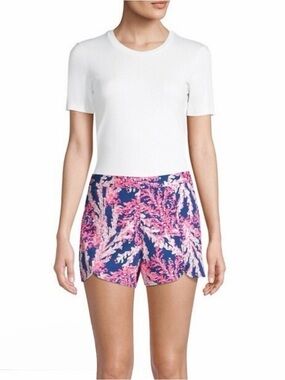 Lilly Pulitzer Pink & Navy Printed Shorts